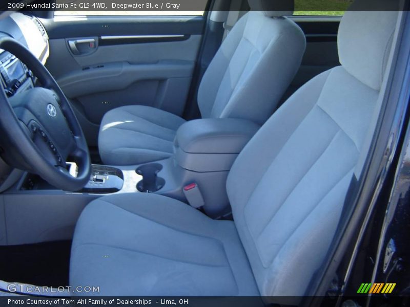 Deepwater Blue / Gray 2009 Hyundai Santa Fe GLS 4WD