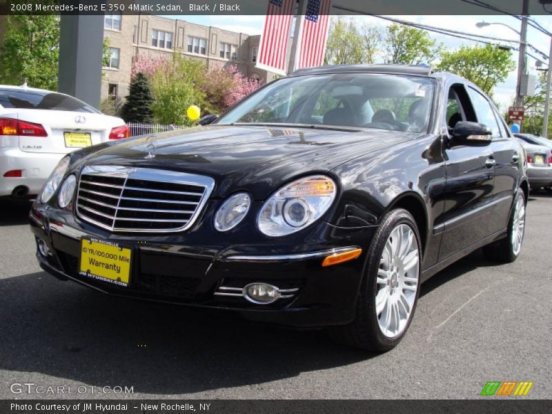 Black / Black 2008 Mercedes-Benz E 350 4Matic Sedan