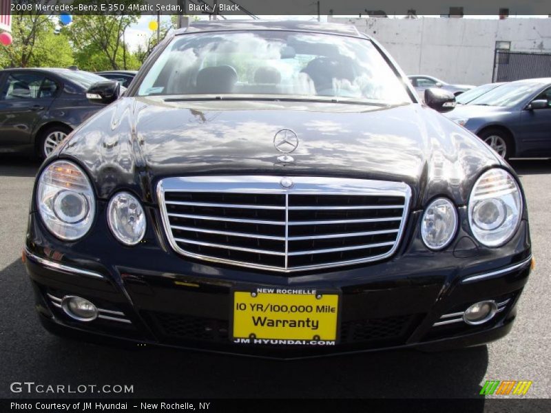 Black / Black 2008 Mercedes-Benz E 350 4Matic Sedan