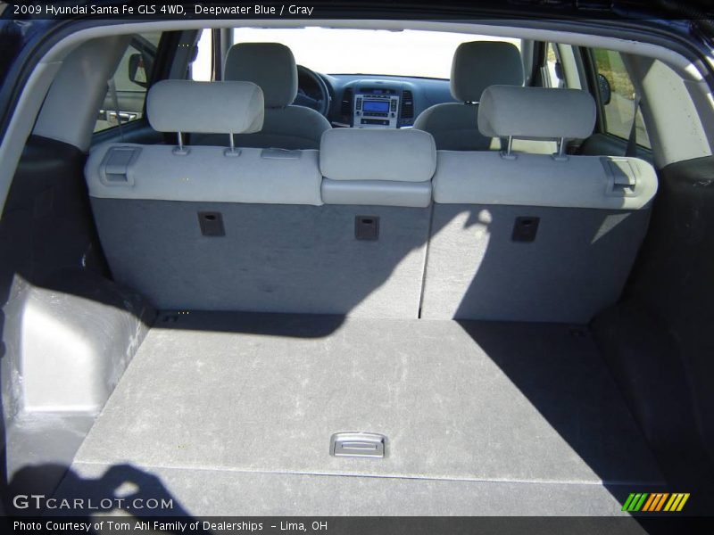 Deepwater Blue / Gray 2009 Hyundai Santa Fe GLS 4WD
