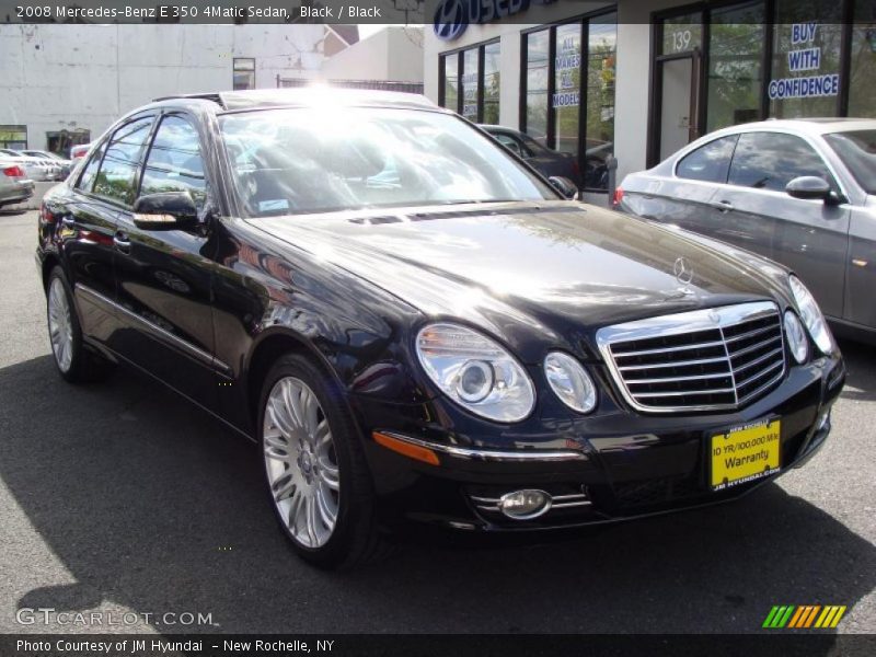 Black / Black 2008 Mercedes-Benz E 350 4Matic Sedan