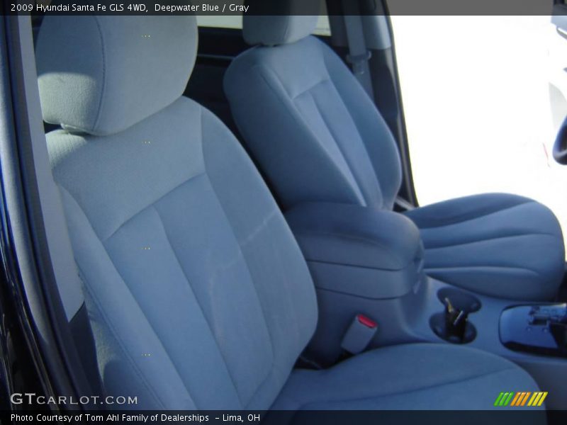 Deepwater Blue / Gray 2009 Hyundai Santa Fe GLS 4WD