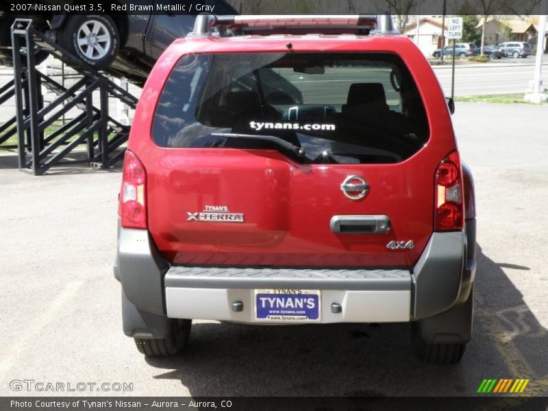 Red Brawn Metallic / Gray 2007 Nissan Quest 3.5