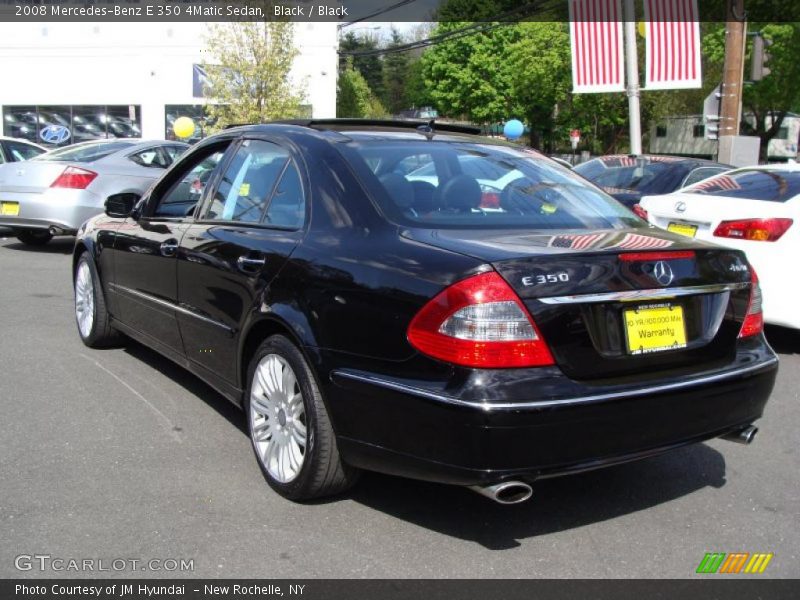 Black / Black 2008 Mercedes-Benz E 350 4Matic Sedan