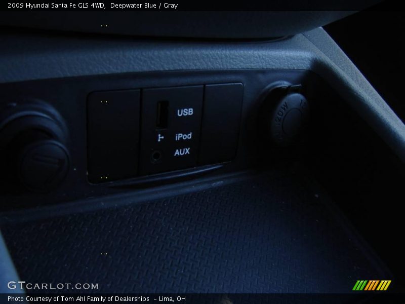 Deepwater Blue / Gray 2009 Hyundai Santa Fe GLS 4WD