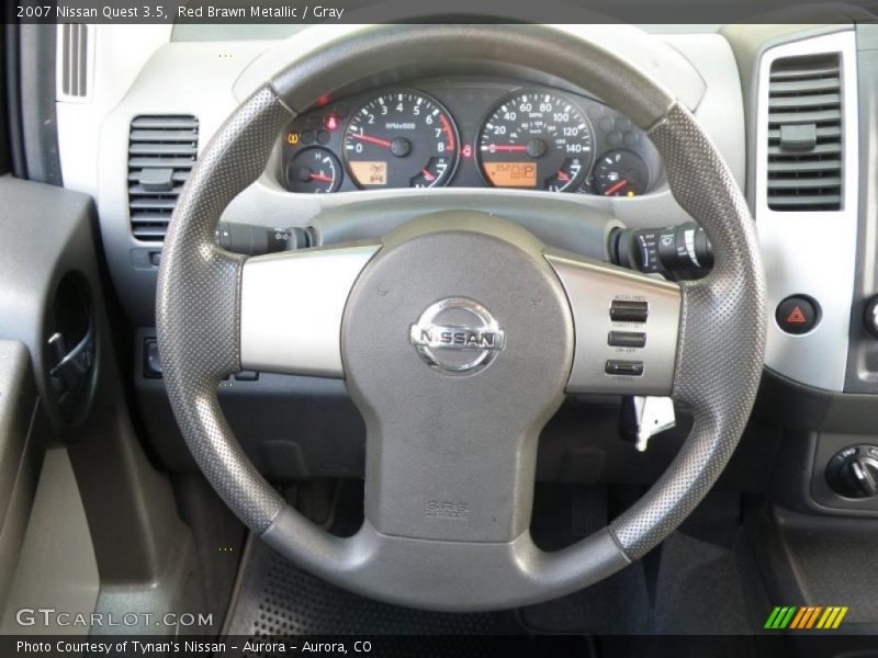 Red Brawn Metallic / Gray 2007 Nissan Quest 3.5