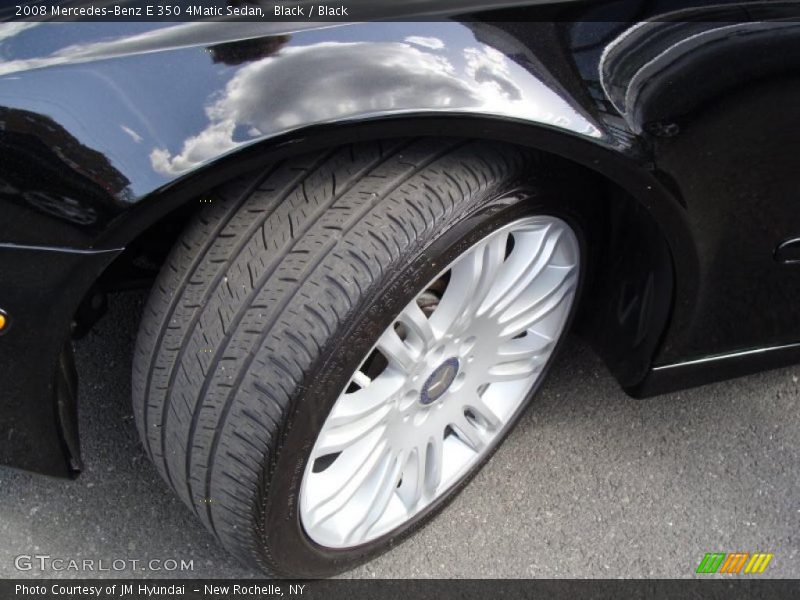 Black / Black 2008 Mercedes-Benz E 350 4Matic Sedan