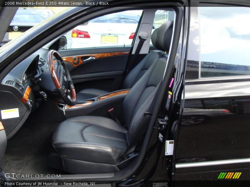 Black / Black 2008 Mercedes-Benz E 350 4Matic Sedan