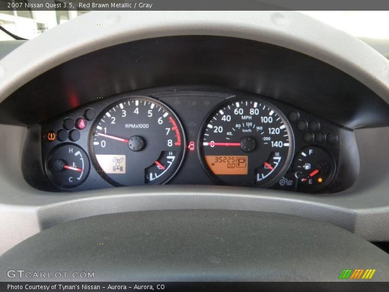 Red Brawn Metallic / Gray 2007 Nissan Quest 3.5