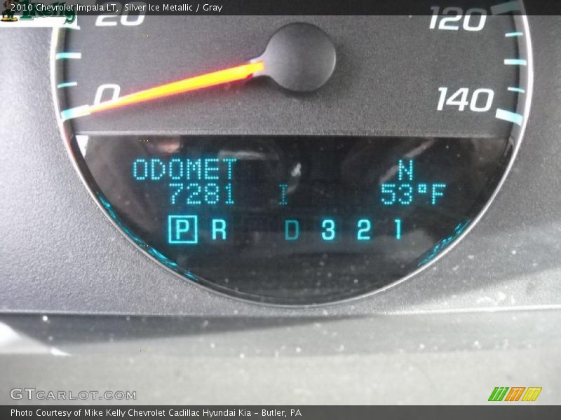 Silver Ice Metallic / Gray 2010 Chevrolet Impala LT