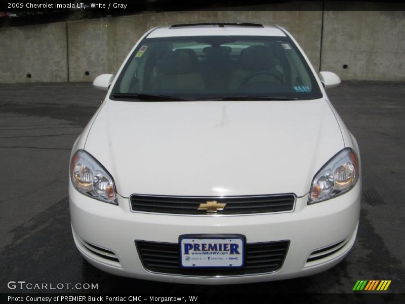 White / Gray 2009 Chevrolet Impala LT