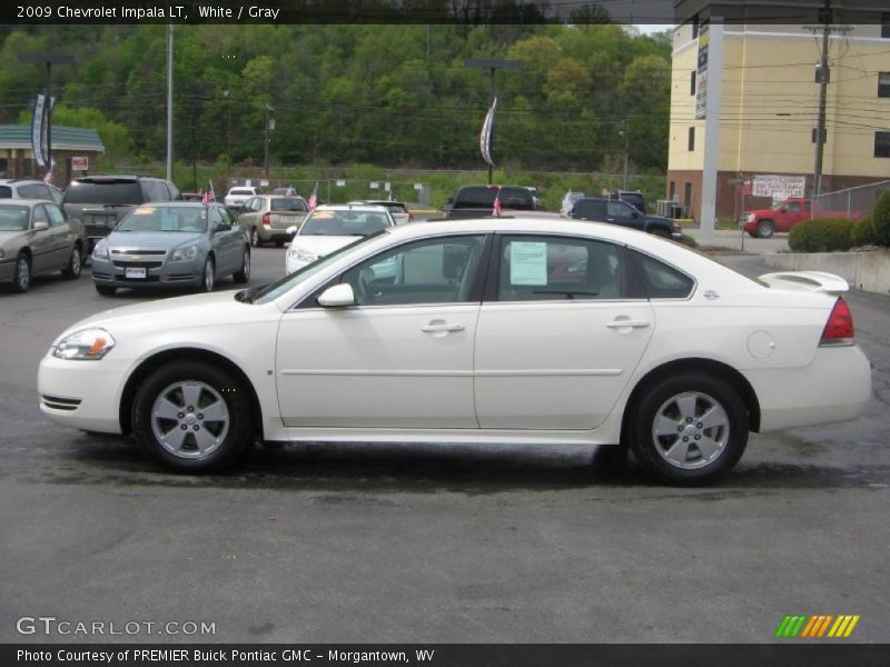 White / Gray 2009 Chevrolet Impala LT