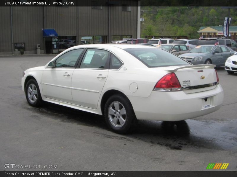 White / Gray 2009 Chevrolet Impala LT