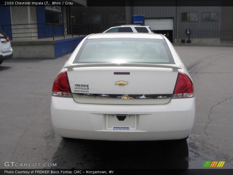 White / Gray 2009 Chevrolet Impala LT