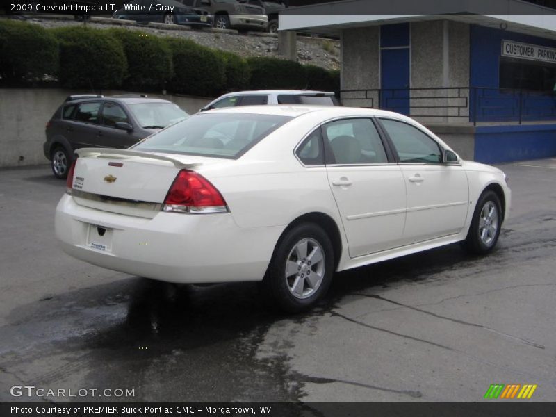 White / Gray 2009 Chevrolet Impala LT