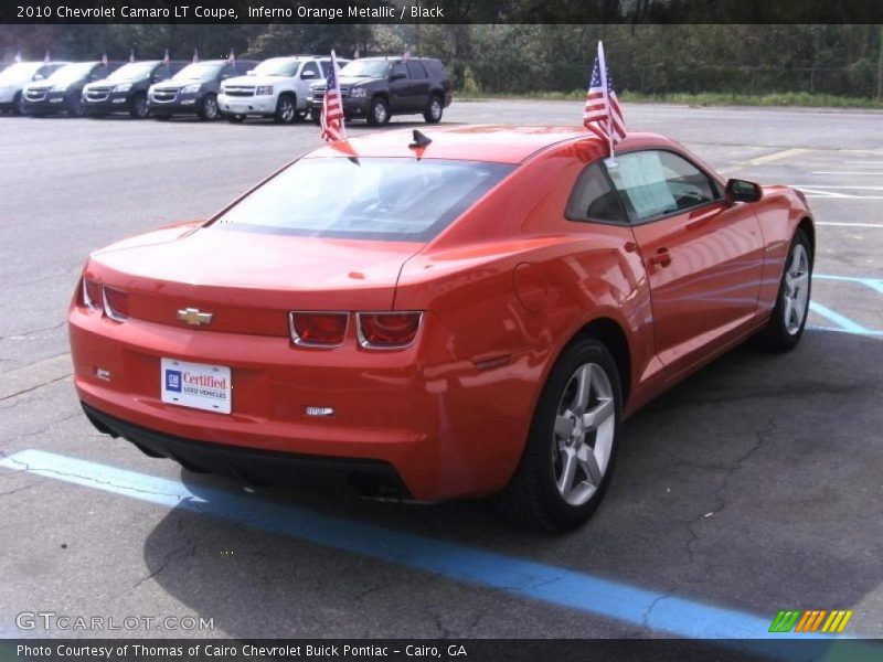 Inferno Orange Metallic / Black 2010 Chevrolet Camaro LT Coupe