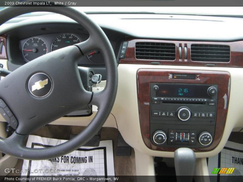 White / Gray 2009 Chevrolet Impala LT