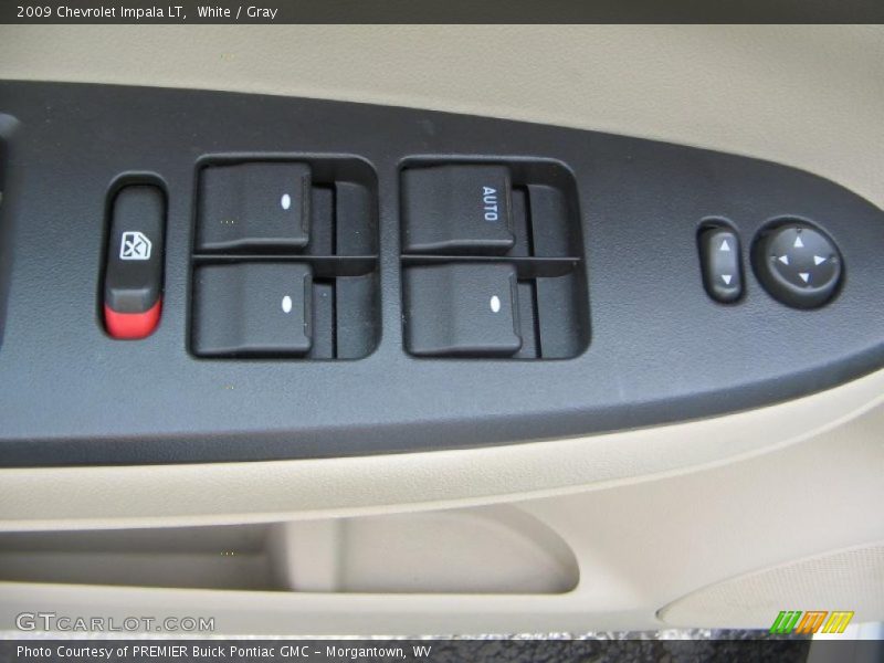 White / Gray 2009 Chevrolet Impala LT