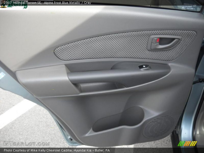 Alpine Frost Blue Metallic / Gray 2007 Hyundai Tucson SE