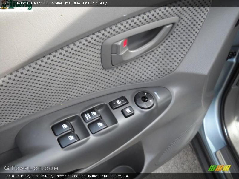 Alpine Frost Blue Metallic / Gray 2007 Hyundai Tucson SE