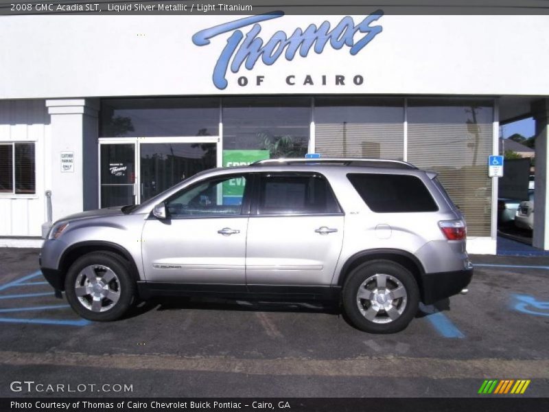 Liquid Silver Metallic / Light Titanium 2008 GMC Acadia SLT