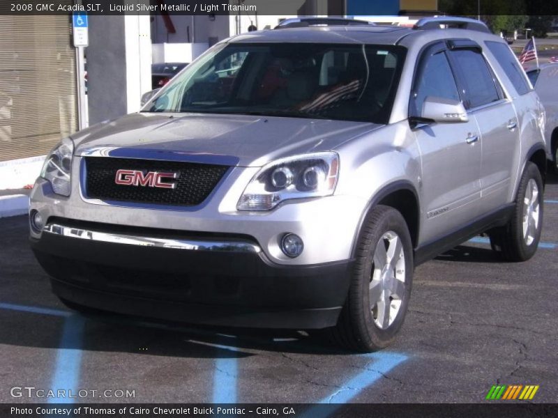 Liquid Silver Metallic / Light Titanium 2008 GMC Acadia SLT