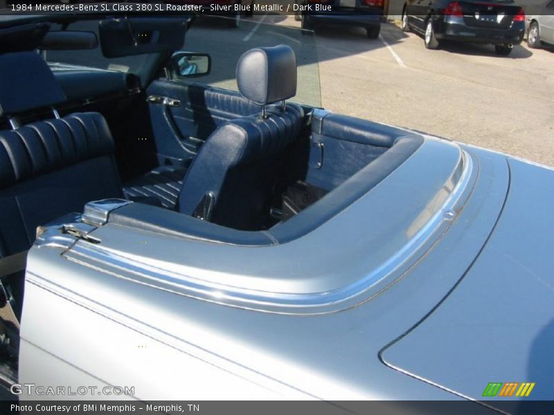 Silver Blue Metallic / Dark Blue 1984 Mercedes-Benz SL Class 380 SL Roadster