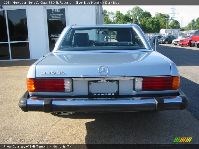 Silver Blue Metallic / Dark Blue 1984 Mercedes-Benz SL Class 380 SL Roadster