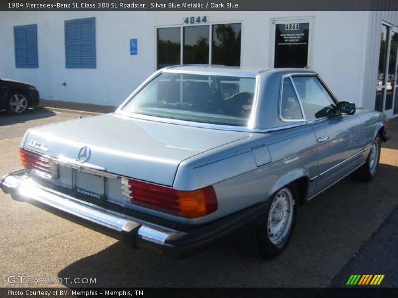 Silver Blue Metallic / Dark Blue 1984 Mercedes-Benz SL Class 380 SL Roadster