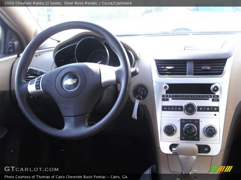 Silver Moss Metallic / Cocoa/Cashmere 2009 Chevrolet Malibu LS Sedan