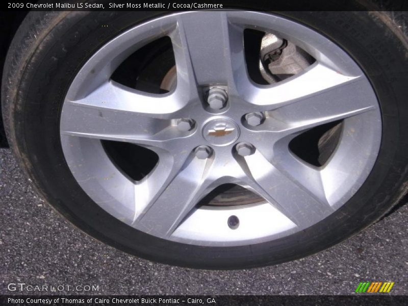 Silver Moss Metallic / Cocoa/Cashmere 2009 Chevrolet Malibu LS Sedan