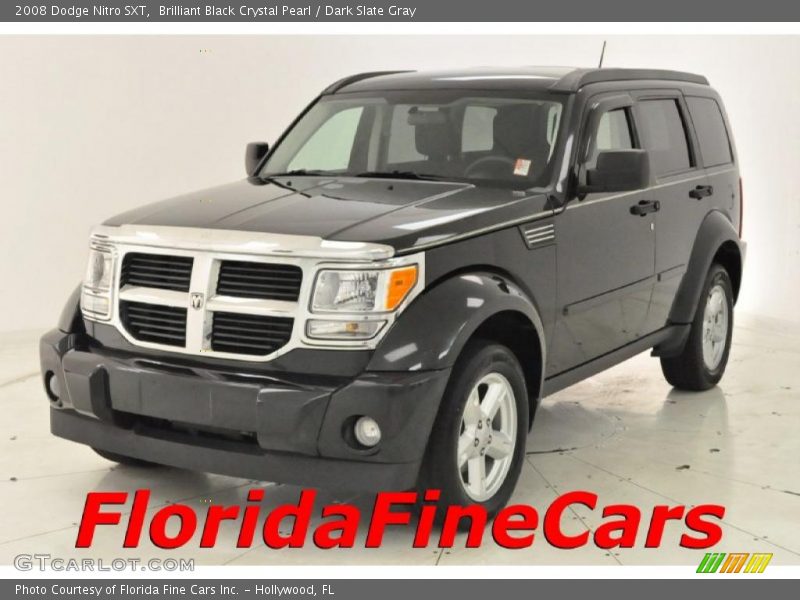 Brilliant Black Crystal Pearl / Dark Slate Gray 2008 Dodge Nitro SXT