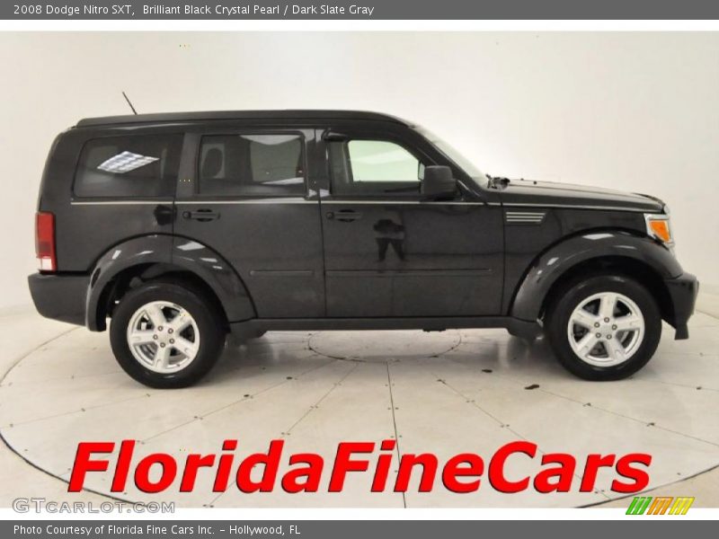 Brilliant Black Crystal Pearl / Dark Slate Gray 2008 Dodge Nitro SXT