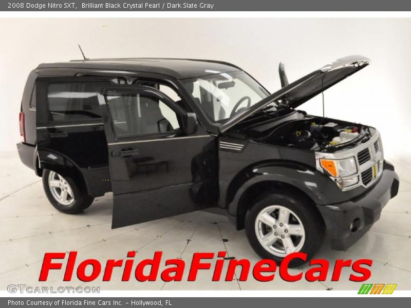 Brilliant Black Crystal Pearl / Dark Slate Gray 2008 Dodge Nitro SXT
