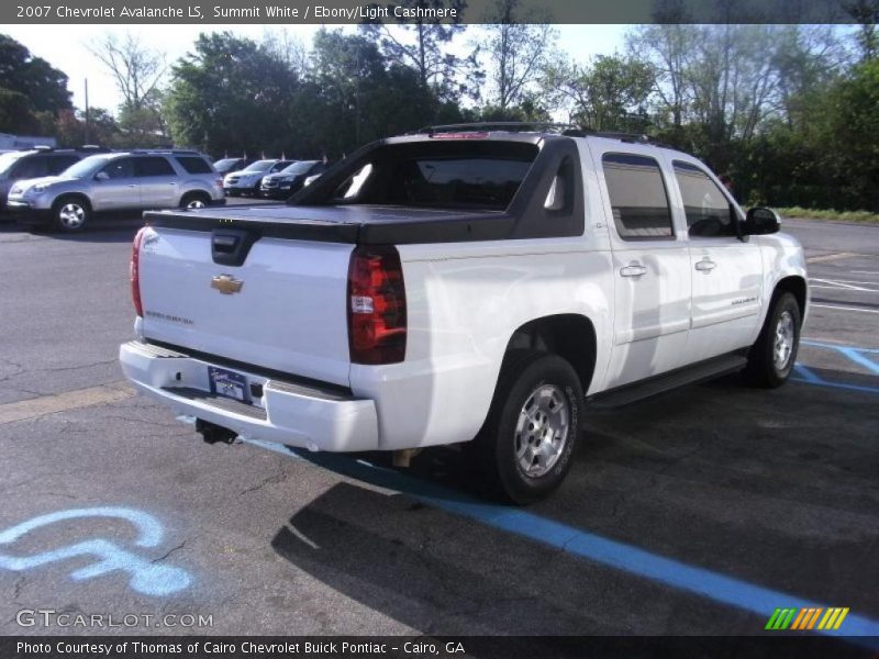 Summit White / Ebony/Light Cashmere 2007 Chevrolet Avalanche LS