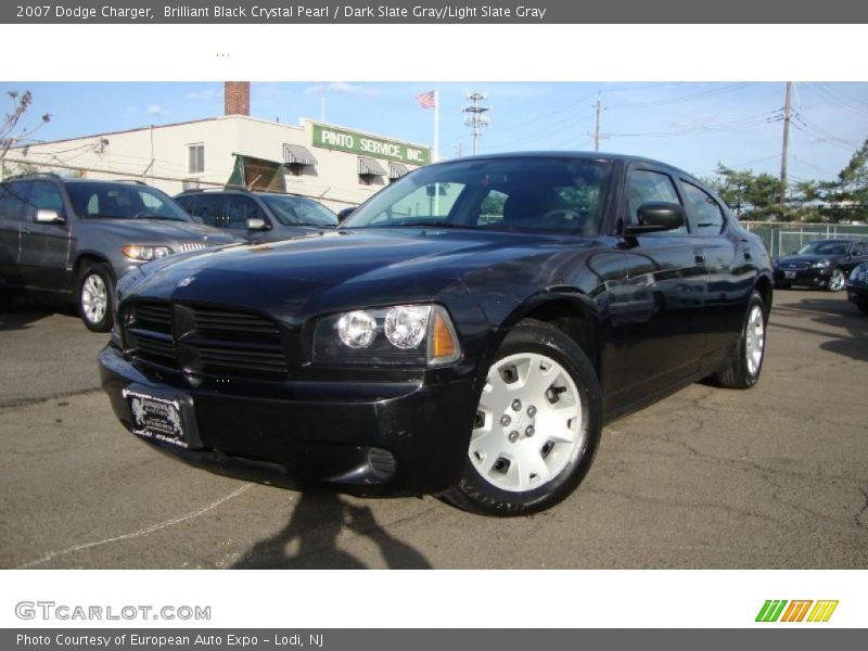 Brilliant Black Crystal Pearl / Dark Slate Gray/Light Slate Gray 2007 Dodge Charger