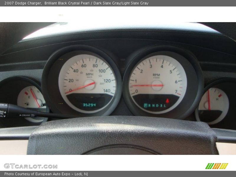 Brilliant Black Crystal Pearl / Dark Slate Gray/Light Slate Gray 2007 Dodge Charger