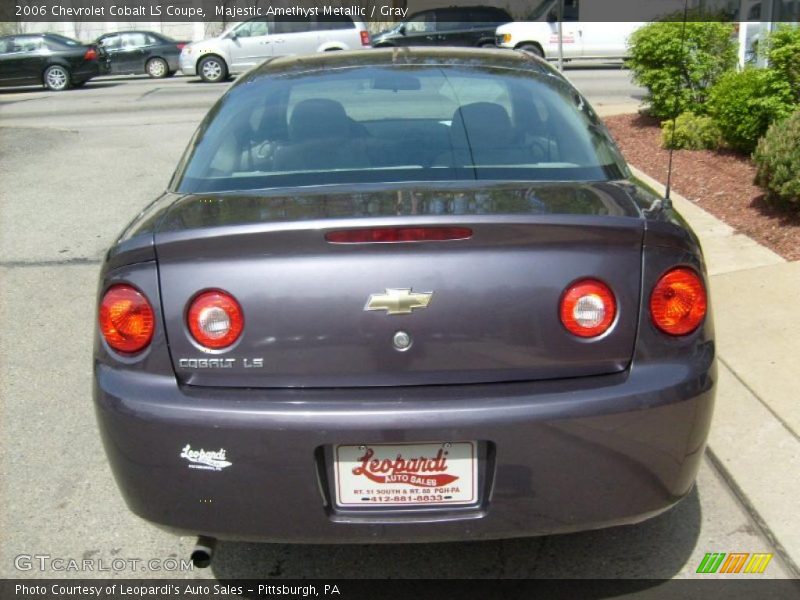 Majestic Amethyst Metallic / Gray 2006 Chevrolet Cobalt LS Coupe