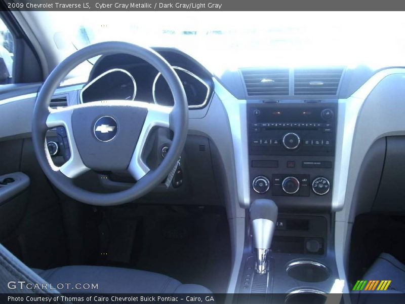 Cyber Gray Metallic / Dark Gray/Light Gray 2009 Chevrolet Traverse LS