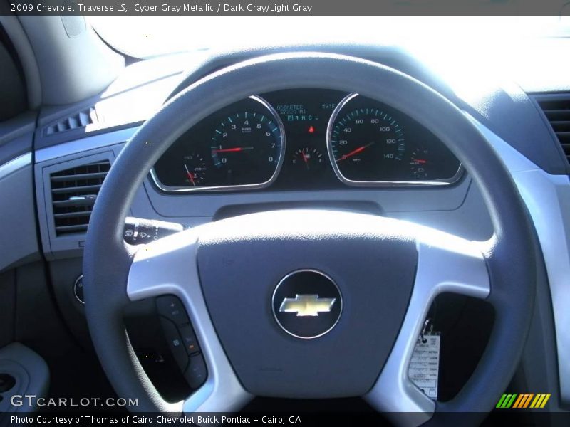 Cyber Gray Metallic / Dark Gray/Light Gray 2009 Chevrolet Traverse LS