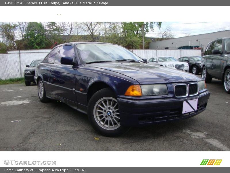 Alaska Blue Metallic / Beige 1996 BMW 3 Series 318is Coupe