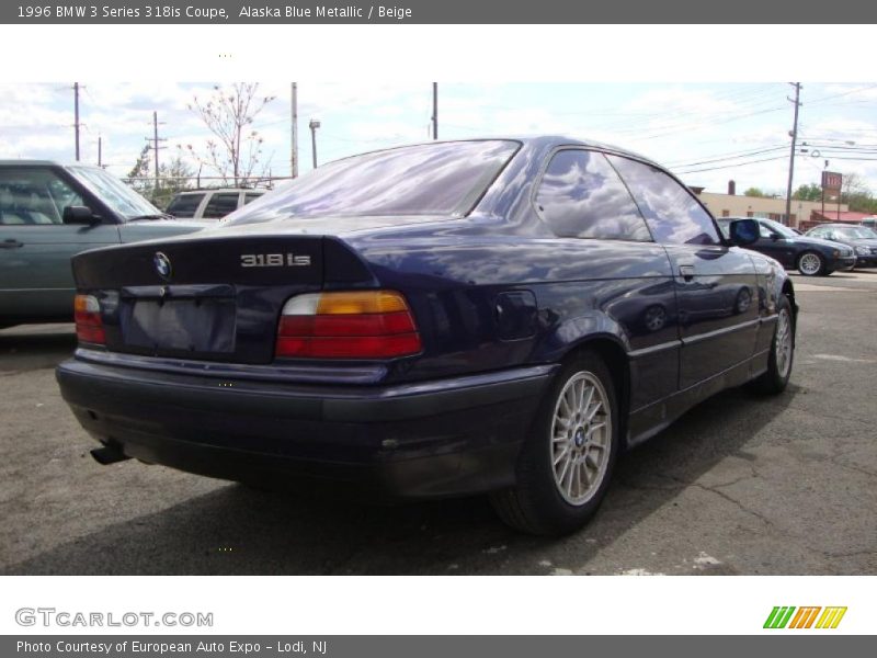 Alaska Blue Metallic / Beige 1996 BMW 3 Series 318is Coupe