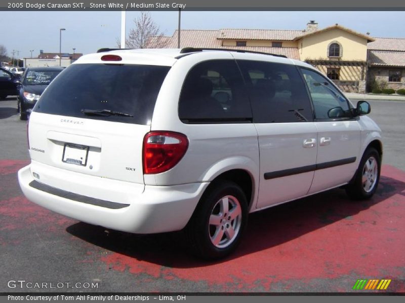 Stone White / Medium Slate Gray 2005 Dodge Caravan SXT