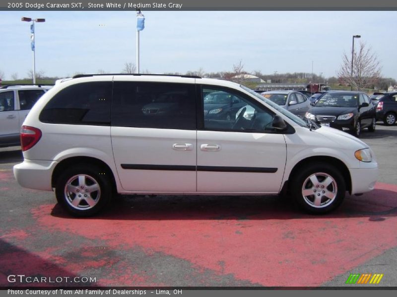 Stone White / Medium Slate Gray 2005 Dodge Caravan SXT