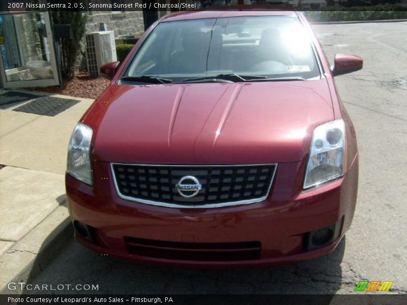 Sonoma Sunset Red / Charcoal/Steel 2007 Nissan Sentra 2.0 S