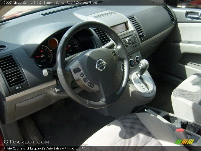 Sonoma Sunset Red / Charcoal/Steel 2007 Nissan Sentra 2.0 S