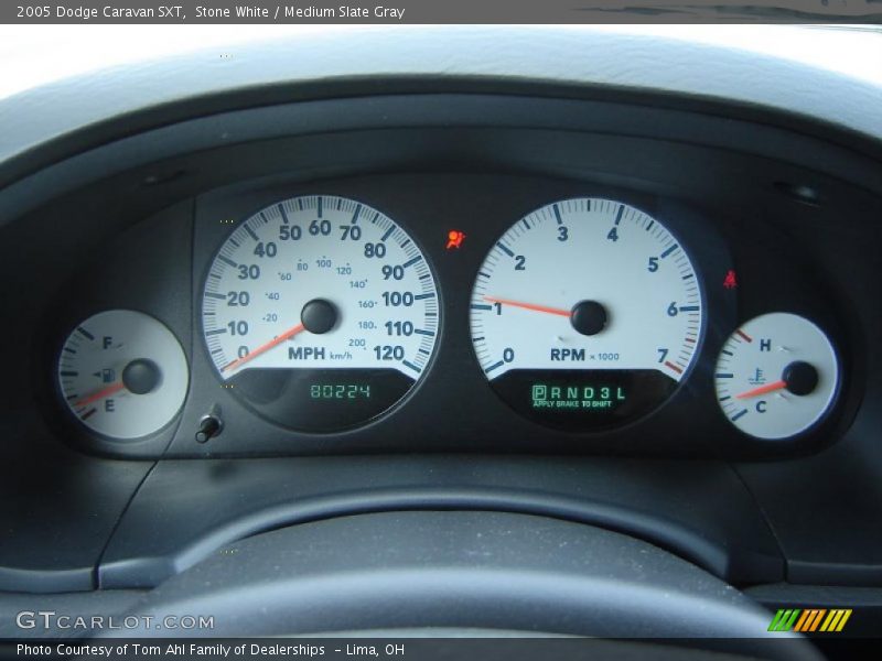 Stone White / Medium Slate Gray 2005 Dodge Caravan SXT