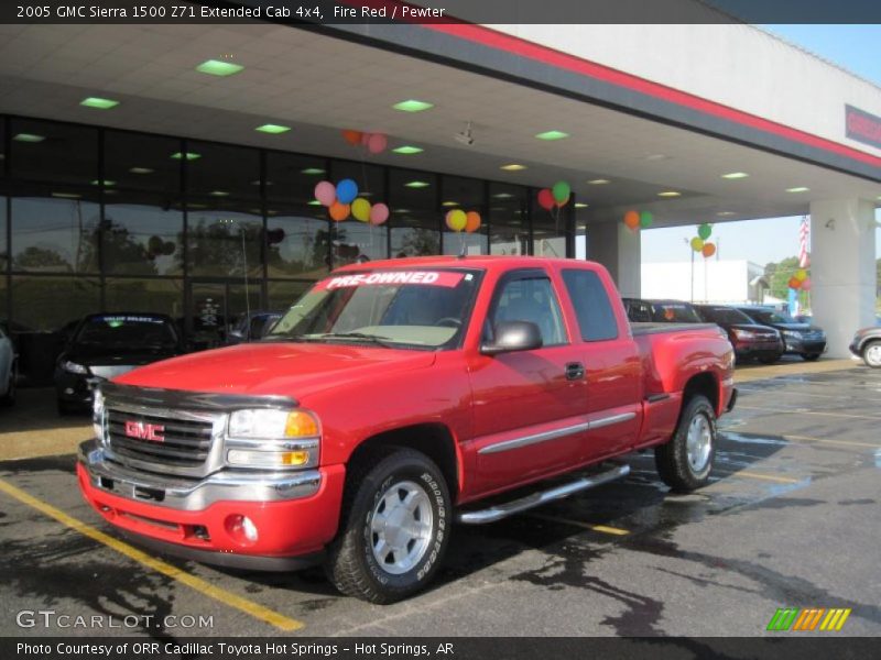 Fire Red / Pewter 2005 GMC Sierra 1500 Z71 Extended Cab 4x4