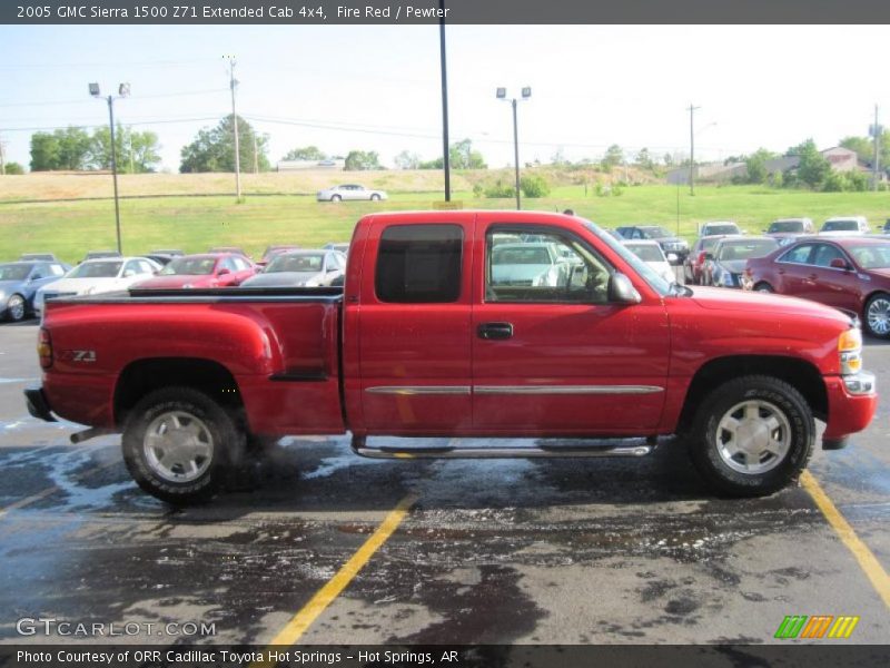 Fire Red / Pewter 2005 GMC Sierra 1500 Z71 Extended Cab 4x4