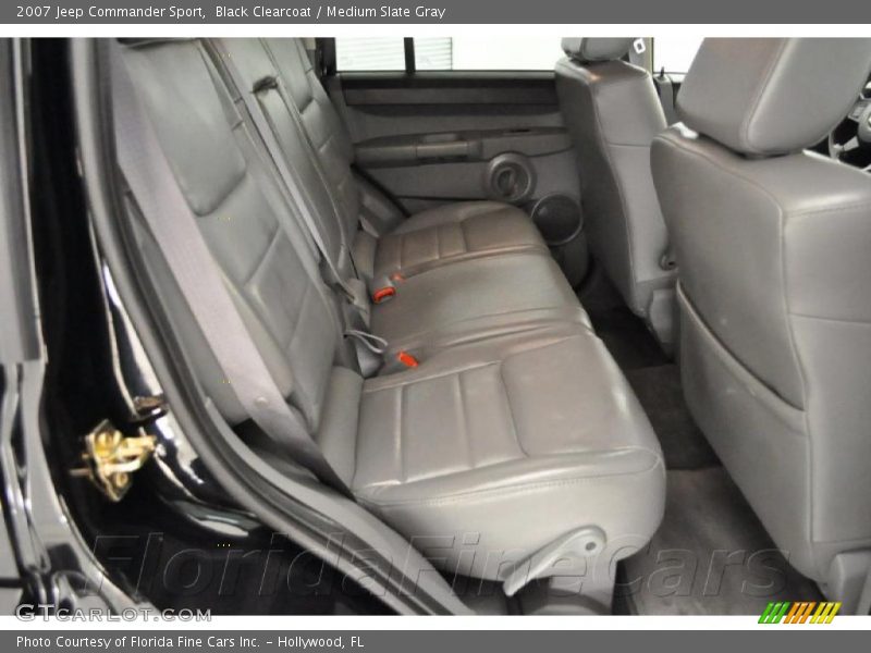 Black Clearcoat / Medium Slate Gray 2007 Jeep Commander Sport